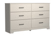 Stelsie White Dresser - Lara Furniture