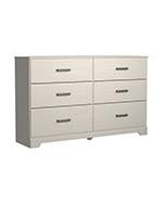 Stelsie White Dresser - Lara Furniture