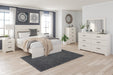 Stelsie White  Queen Panel Bed - Lara Furniture