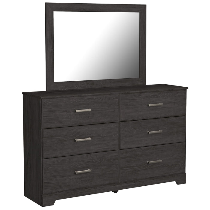 Belachime Black Panel Bedroom Set - Lara Furniture