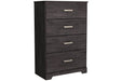 Belachime Black Chest of Drawers - Lara Furniture