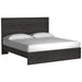 Belachime Black King Panel Bed - Lara Furniture