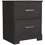 Belachime Black Nightstand - Lara Furniture