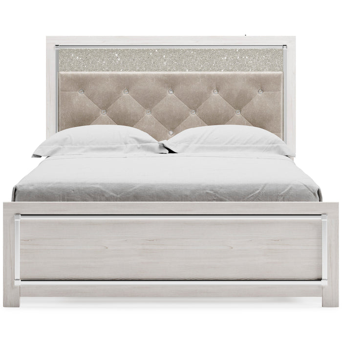 Altyra White Full Panel Bed