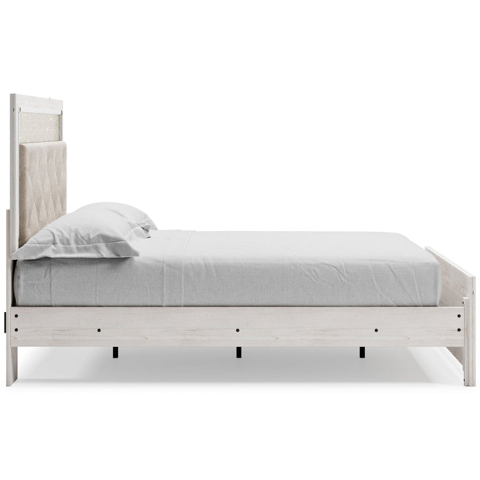 Altyra White Queen Panel Bed