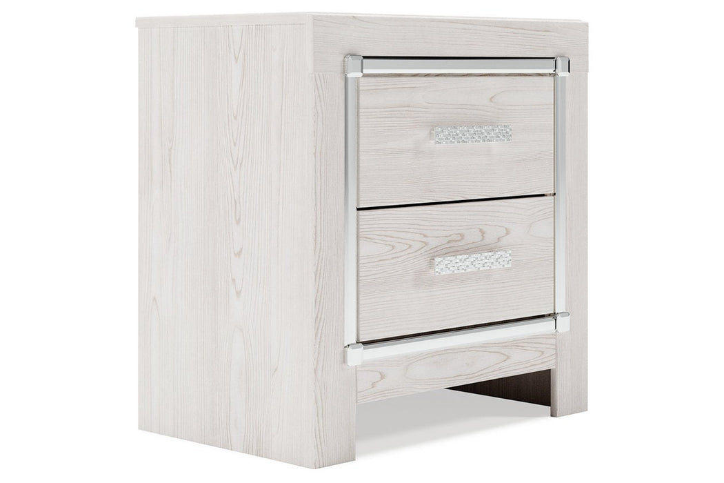 Altyra White Nightstand - Lara Furniture