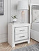 Altyra White Nightstand - Lara Furniture