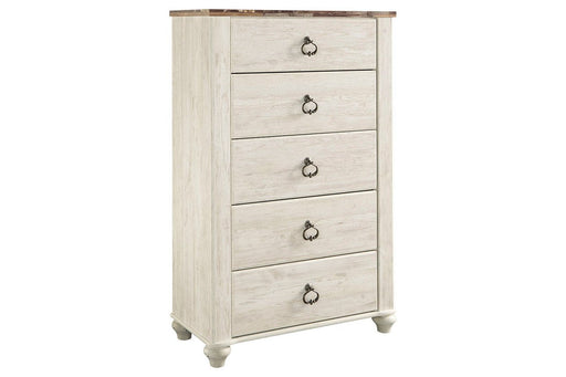 Willowton Two-tone Chest of Drawers - Lara Furniture