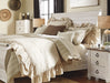 Willowton Whitewash Sleigh Bedroom Set - Lara Furniture