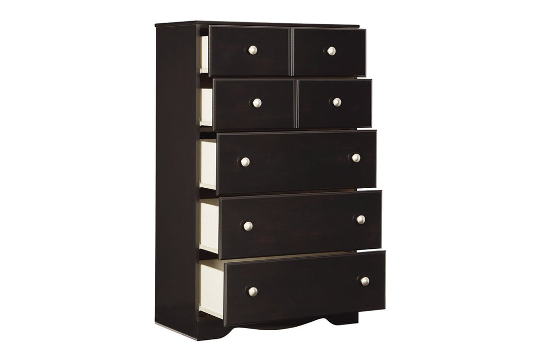 Mirlotown Almost Black Chest of Drawers - Lara Furniture