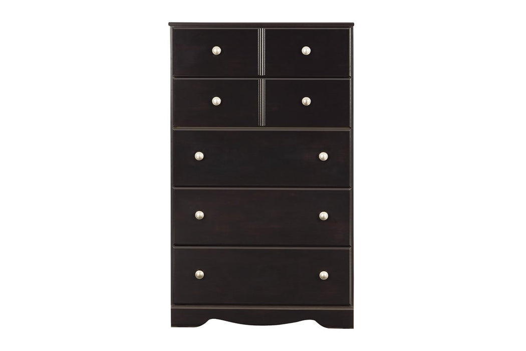 Mirlotown Almost Black Chest of Drawers - Lara Furniture