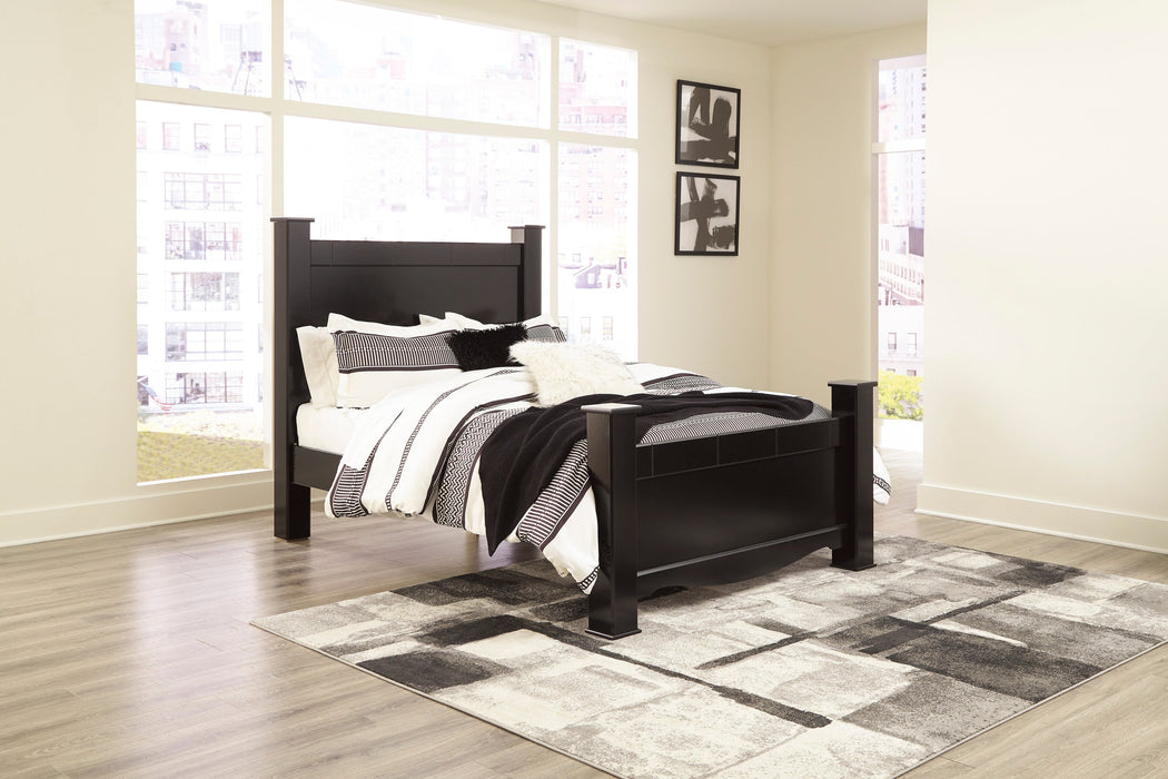 [SPECIAL] Mirlotown Black Queen Poster Bed