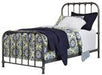 Nashburg Silver Twin Metal Bed - Lara Furniture