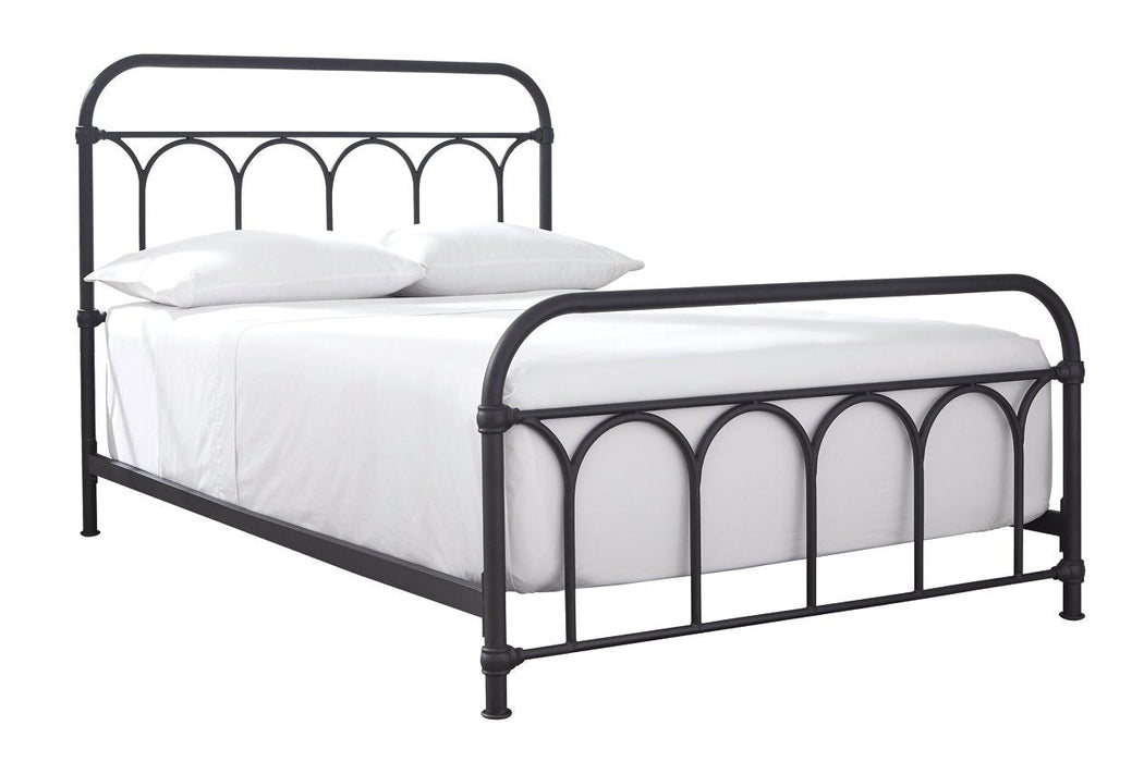 Nashburg Black Full Metal Bed - Lara Furniture