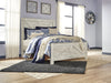 Bellaby Whitewash Queen Crossbuck Panel Bed - Lara Furniture