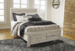 Bellaby Whitewash Queen Storage Platform Bed - Lara Furniture