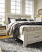 Bellaby Whitewash King Storage Platform Bed - Lara Furniture