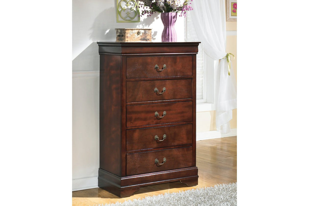 Alisdair Dark Brown Chest of Drawers - Lara Furniture