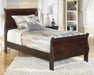 Alisdair Dark Brown Twin Sleigh Bed - Lara Furniture