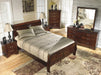 Alisdair Dark Brown Sleigh Bedroom Set - Lara Furniture