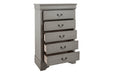 Kordasky Gray Chest of Drawers - Lara Furniture