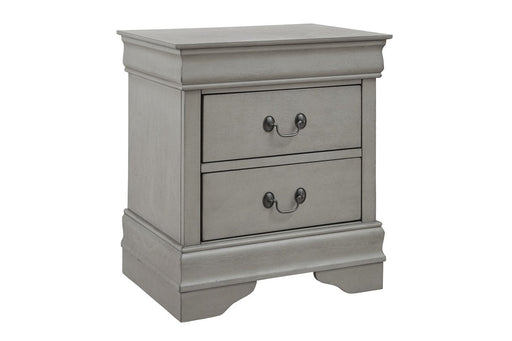 Kordasky Gray Nightstand - Lara Furniture