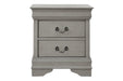 Kordasky Gray Nightstand - Lara Furniture