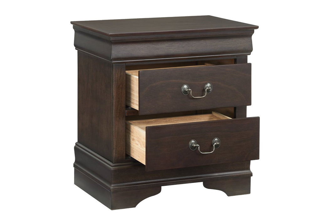 Leewarden Dark Brown Nightstand - Lara Furniture