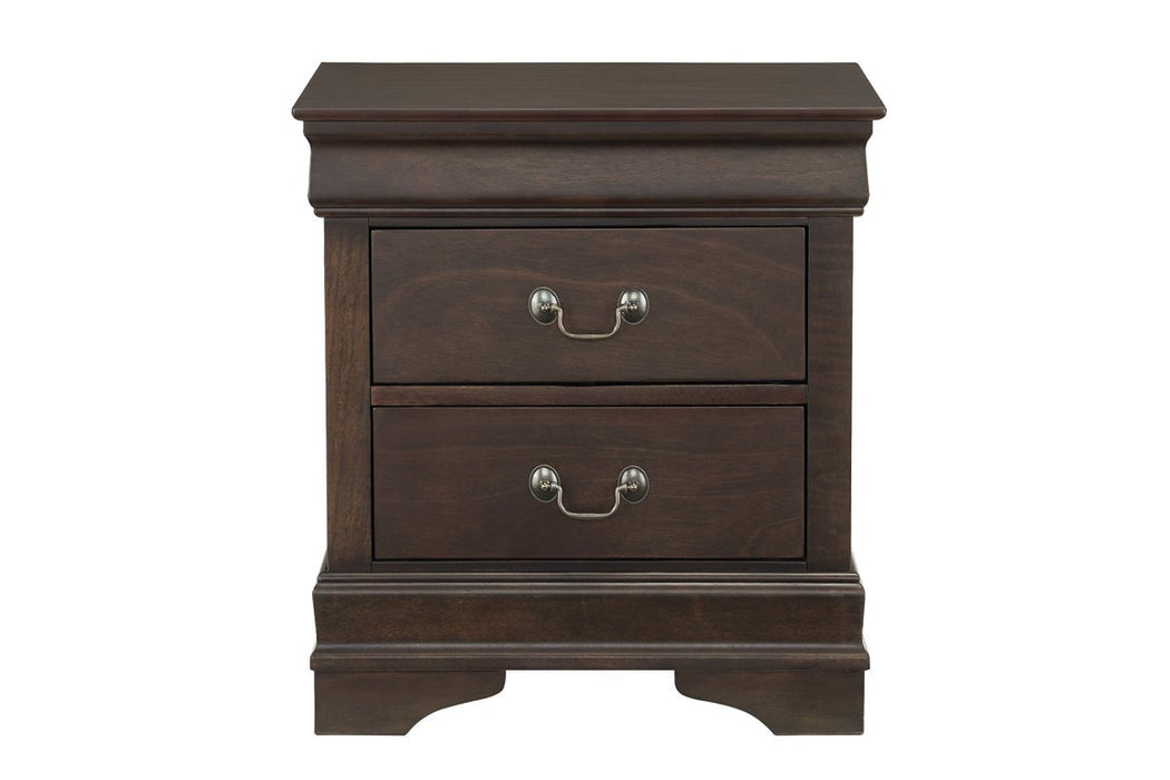 Leewarden Dark Brown Nightstand - Lara Furniture