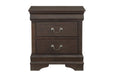 Leewarden Dark Brown Nightstand - Lara Furniture