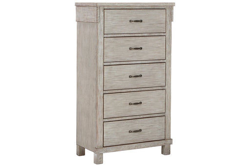 Hollentown Whitewash Chest of Drawers - Lara Furniture