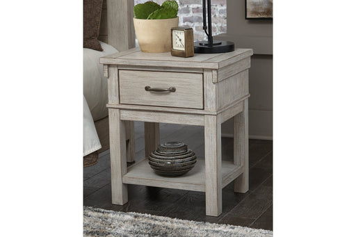 Hollentown Whitewash Nightstand - Lara Furniture