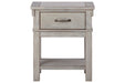 Hollentown Whitewash Nightstand - Lara Furniture