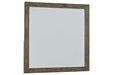 Shamryn Grayish Brown Bedroom Mirror - Lara Furniture