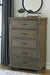 Shamryn Grayish Brown Chest of Drawers - Lara Furniture