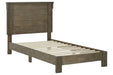 Shamryn Grayish Brown Twin Panel Bed - Lara Furniture