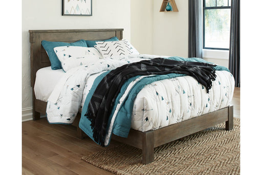 Shamryn Grayish Brown Full Panel Bed - Lara Furniture