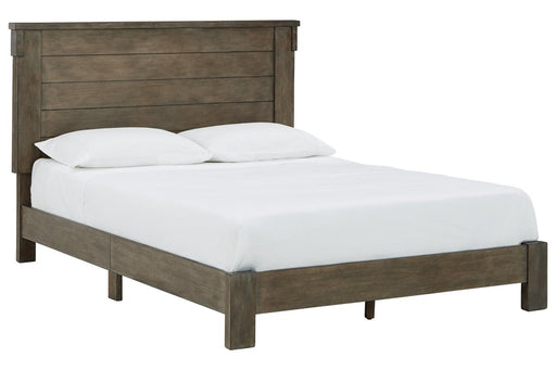 Shamryn Grayish Brown Full Panel Bed - Lara Furniture