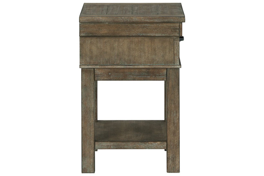 Shamryn Grayish Brown Nightstand - Lara Furniture