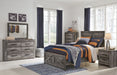 Wynnlow Gray Full Crossbuck Panel Bed - Lara Furniture