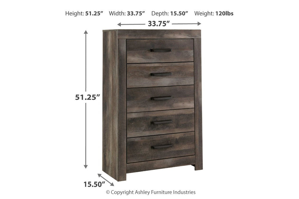 Wynnlow Gray Chest of Drawers - Lara Furniture