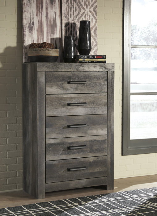 Wynnlow Gray Crossbuck Panel Bedroom Set - Lara Furniture