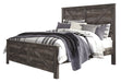 Wynnlow Gray King Crossbuck Panel Bed - Lara Furniture