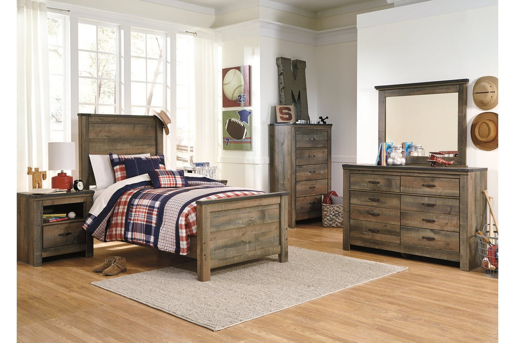 Trinell Brown Nightstand - Lara Furniture