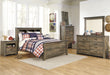 Trinell Brown Full Panel Bookcase Bed - Lara Furniture