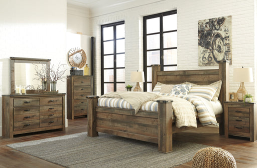 Trinell Brown Poster Bedroom Set - Lara Furniture