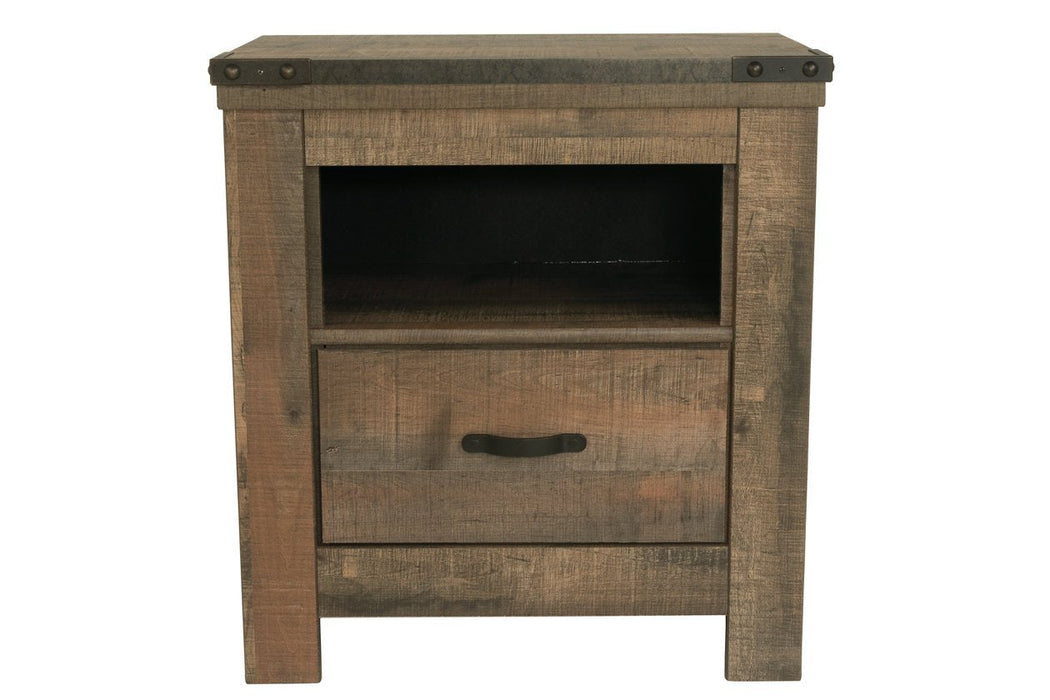 Trinell Brown Nightstand - Lara Furniture