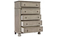 Falkhurst Gray/Brown Chest of Drawers - Lara Furniture