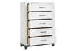 Brynburg White Chest of Drawers - Lara Furniture