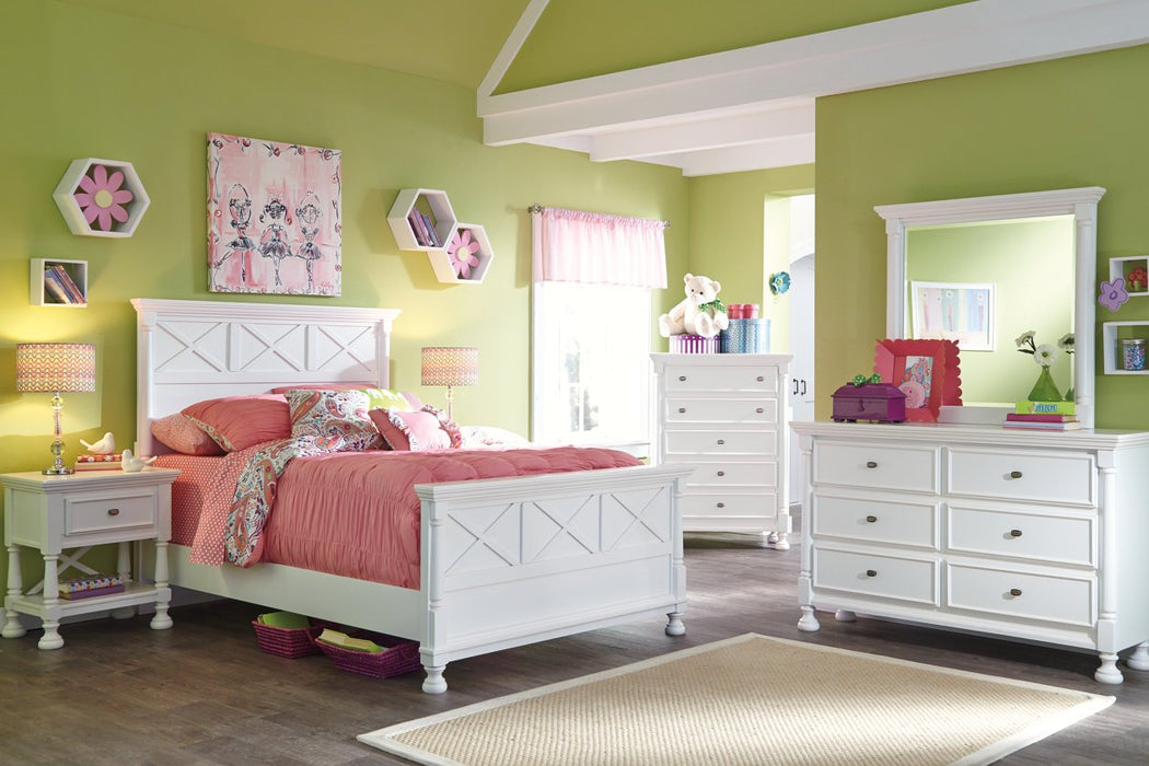 Kaslyn White Chest of Drawers - Lara Furniture